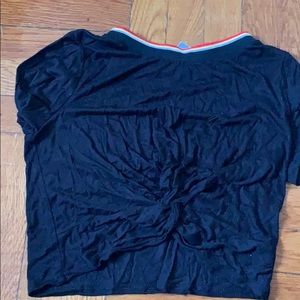 Black crop top